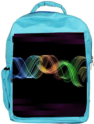 

Snoogg Eco Friendly Canvas Glowing Neon Effect Designer Backpack Rucksack School Travel Unisex Casual Canvas Bag Bookbag Satchel 5 L Backpack(Blue, Black)