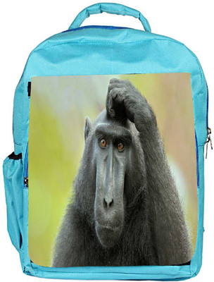 

Snoogg Eco Friendly Canvas Black Ape Designer Backpack Rucksack School Travel Unisex Casual Canvas Bag Bookbag Satchel 5 L Backpack(Blue)