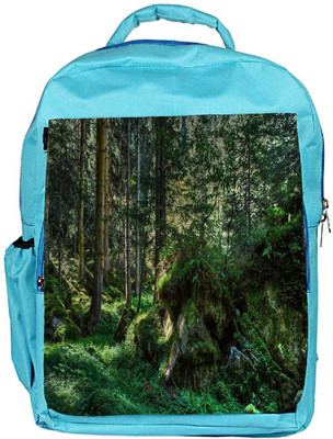 

Snoogg Eco Friendly Canvas Green Rocks Designer Backpack Rucksack School Travel Unisex Casual Canvas Bag Bookbag Satchel 5 L Backpack(Blue)