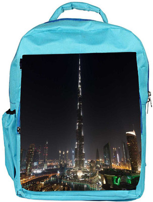 

Snoogg Eco Friendly Canvas Tallest Building In The World Designer Backpack Rucksack School Travel Unisex Casual Canvas Bag Bookbag Satchel 5 L Backpack(Blue)