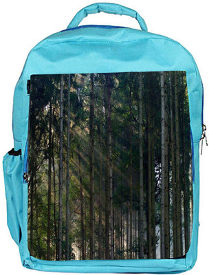 

Snoogg Eco Friendly Canvas Tall Trees In Forest Designer Backpack Rucksack School Travel Unisex Casual Canvas Bag Bookbag Satchel 5 L Backpack(Blue)