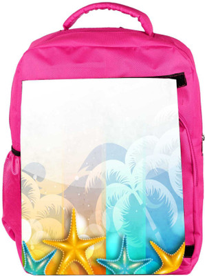 

Snoogg Eco Friendly Canvas Abstract Summer Background Backpack Rucksack School Travel Unisex Casual Canvas Bag Bookbag Satchel 5 L Backpack(Pink)