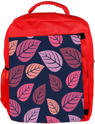 

Snoogg Eco Friendly Canvas Leaves In Blue Pattern Designer Backpack Rucksack School Travel Unisex Casual Canvas Bag Bookbag Satchel 5 L Backpack(Red)