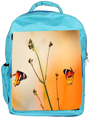 

Snoogg Eco Friendly Canvas Multicolor Flying Color Designer Backpack Rucksack School Travel Unisex Casual Canvas Bag Bookbag Satchel 5 L Backpack(Blue)