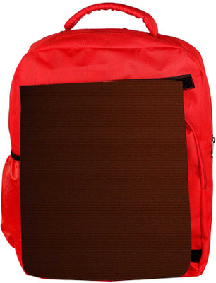 

Snoogg Eco Friendly Canvas Brown Abstract Squares Designer Backpack Rucksack School Travel Unisex Casual Canvas Bag Bookbag Satchel 5 L Backpack(Red)