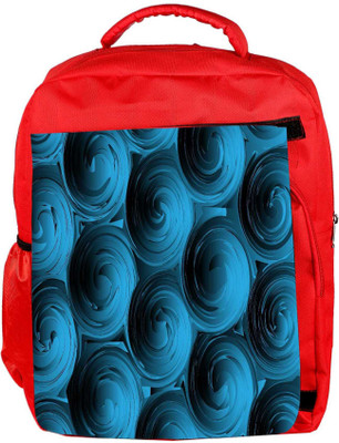 

Snoogg Eco Friendly Canvas Blue Spiral Backpack Rucksack School Travel Unisex Casual Canvas Bag Bookbag Satchel 5 L Backpack(Red)