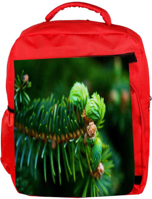 

Snoogg Eco Friendly Canvas Green Branched Tree Designer Backpack Rucksack School Travel Unisex Casual Canvas Bag Bookbag Satchel 5 L Backpack(Red)
