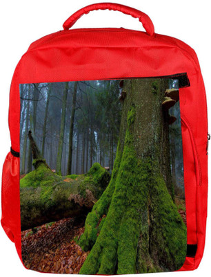 

Snoogg Eco Friendly Canvas Green Tree Designer Backpack Rucksack School Travel Unisex Casual Canvas Bag Bookbag Satchel 5 L Backpack(Red)