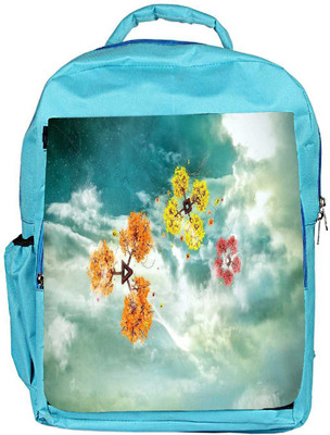 

Snoogg Eco Friendly Canvas Colorful Windsa Designer Backpack Rucksack School Travel Unisex Casual Canvas Bag Bookbag Satchel 5 L Backpack(Blue)