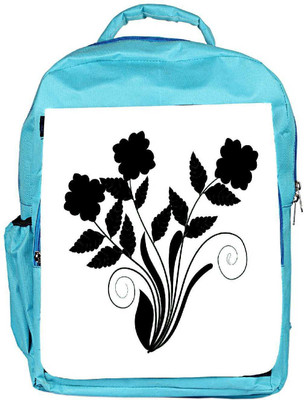 

Snoogg Eco Friendly Canvas Abstract Silhouette Of Decor Floral Elements Backpack Rucksack School Travel Unisex Casual Canvas Bag Bookbag Satchel 5 L Backpack(Blue)
