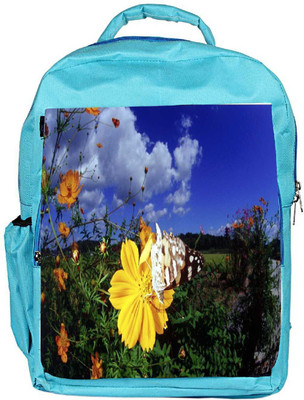 

Snoogg Eco Friendly Canvas Cool Butterfly Designer Backpack Rucksack School Travel Unisex Casual Canvas Bag Bookbag Satchel 5 L Backpack(Blue)
