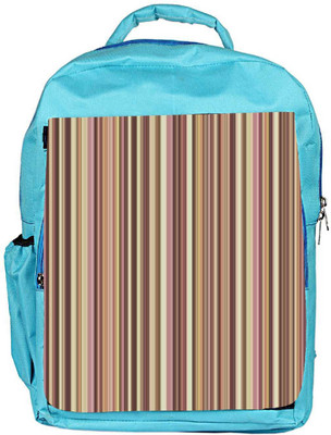 

Snoogg Eco Friendly Canvas Colorful Strips Designer Backpack Rucksack School Travel Unisex Casual Canvas Bag Bookbag Satchel 5 L Backpack(Blue)