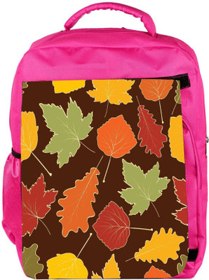 

Snoogg Eco Friendly Canvas Variety Of Leaves Designer Backpack Rucksack School Travel Unisex Casual Canvas Bag Bookbag Satchel 5 L Backpack(Pink)