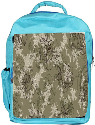 

Snoogg Eco Friendly Canvas Abstract Rose Art Designer Backpack Rucksack School Travel Unisex Casual Canvas Bag Bookbag Satchel 5 L Backpack(Blue)