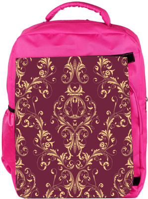 

Snoogg Eco Friendly Canvas Cream Pattern Brown Designer Backpack Rucksack School Travel Unisex Casual Canvas Bag Bookbag Satchel 5 L Backpack(Pink)