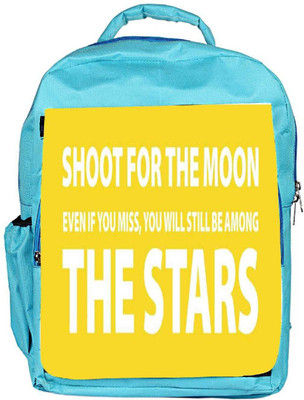 

Snoogg Eco Friendly Canvas Shoot For The Stars 2800 Backpack Rucksack School Travel Unisex Casual Canvas Bag Bookbag Satchel 5 L Backpack(Blue)