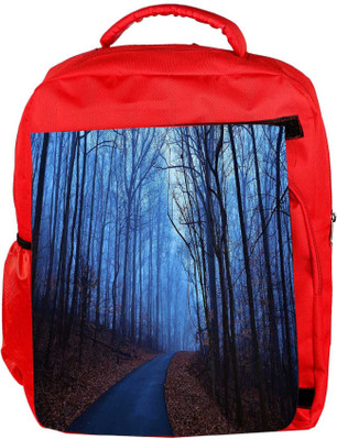 

Snoogg Eco Friendly Canvas Trees Without Leaves Designer Backpack Rucksack School Travel Unisex Casual Canvas Bag Bookbag Satchel 5 L Backpack(Red)