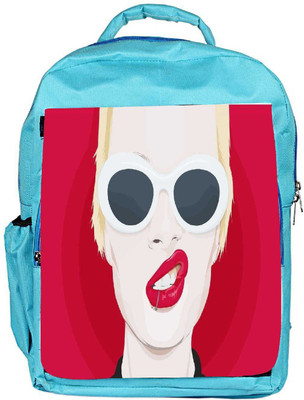 

Snoogg Eco Friendly Canvas Frowning Punk 2778 Backpack Rucksack School Travel Unisex Casual Canvas Bag Bookbag Satchel 5 L Backpack(Blue)