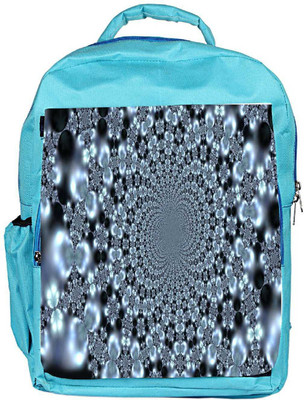 

Snoogg Eco Friendly Canvas Abstract Black Design Designer Backpack Rucksack School Travel Unisex Casual Canvas Bag Bookbag Satchel 5 L Backpack(Blue)