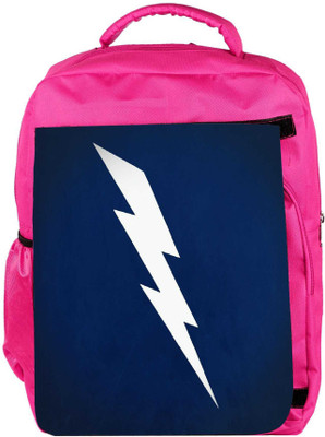 

Snoogg Eco Friendly Canvas White Lightning Vector Designer Backpack Rucksack School Travel Unisex Casual Canvas Bag Bookbag Satchel 5 L Backpack(Pink)