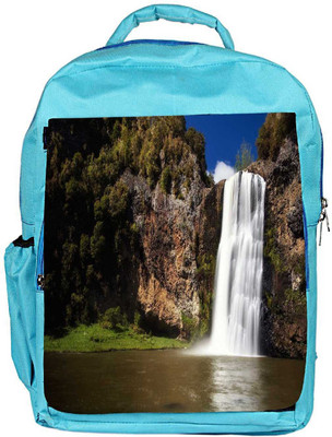 

Snoogg Eco Friendly Canvas White Waterfall Designer Backpack Rucksack School Travel Unisex Casual Canvas Bag Bookbag Satchel 5 L Backpack(Blue)