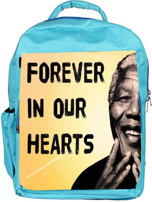 

Snoogg Eco Friendly Canvas Mandela In Our Hearts Backpack Rucksack School Travel Unisex Casual Canvas Bag Bookbag Satchel 5 L Backpack(Blue)