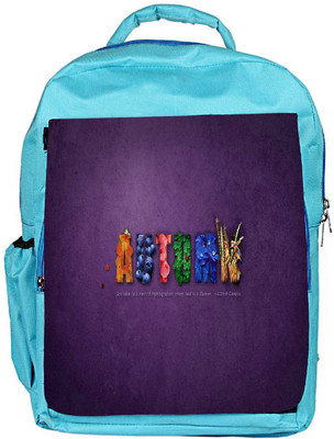 

Snoogg Eco Friendly Canvas Autumn Designer Backpack Rucksack School Travel Unisex Casual Canvas Bag Bookbag Satchel 5 L Backpack(Blue)
