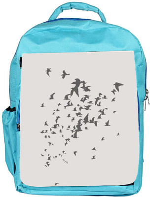 

Snoogg Eco Friendly Canvas Birds Pattern Grey 2914 Backpack Rucksack School Travel Unisex Casual Canvas Bag Bookbag Satchel 5 L Backpack(Blue)