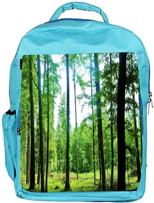 

Snoogg Eco Friendly Canvas Thin Branched Tree Designer Backpack Rucksack School Travel Unisex Casual Canvas Bag Bookbag Satchel 5 L Backpack(Blue)
