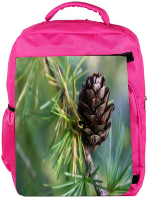 

Snoogg Eco Friendly Canvas Wooden Flower Designer Backpack Rucksack School Travel Unisex Casual Canvas Bag Bookbag Satchel 5 L Backpack(Pink)