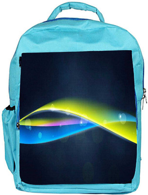 

Snoogg Eco Friendly Canvas Mixed Color Strips Designer Backpack Rucksack School Travel Unisex Casual Canvas Bag Bookbag Satchel 5 L Backpack(Blue)