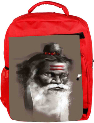 

Snoogg Eco Friendly Canvas Saadhu Grey 2782 Backpack Rucksack School Travel Unisex Casual Canvas Bag Bookbag Satchel 5 L Backpack(Red)