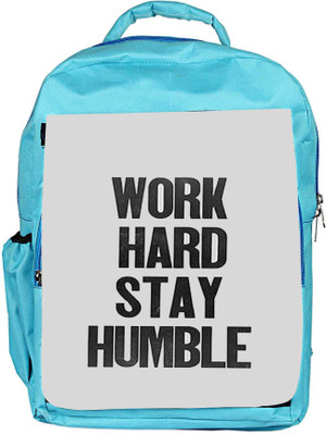 

Snoogg Eco Friendly Canvas Work Hard Stay Humble Backpack Rucksack School Travel Unisex Casual Canvas Bag Bookbag Satchel 5 L Backpack(Blue)
