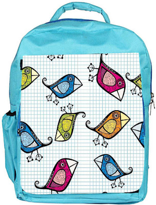 

Snoogg Eco Friendly Canvas Colorful Birds Designer Backpack Rucksack School Travel Unisex Casual Canvas Bag Bookbag Satchel 5 L Backpack(Blue)