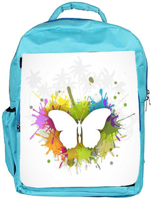 

Snoogg Eco Friendly Canvas Abstract Summer Background Backpack Rucksack School Travel Unisex Casual Canvas Bag Bookbag Satchel 5 L Backpack(Blue)