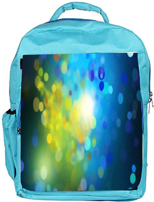 

Snoogg Eco Friendly Canvas Colourful Bubbles Backpack Rucksack School Travel Unisex Casual Canvas Bag Bookbag Satchel 5 L Backpack(Blue)
