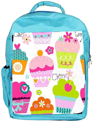 

Snoogg Eco Friendly Canvas Cup Cakes Backpack Rucksack School Travel Unisex Casual Canvas Bag Bookbag Satchel 5 L Backpack(Blue)