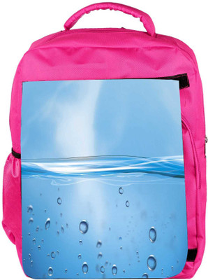 

Snoogg Eco Friendly Canvas Water Bubbles Designer Backpack Rucksack School Travel Unisex Casual Canvas Bag Bookbag Satchel 5 L Backpack(Pink)