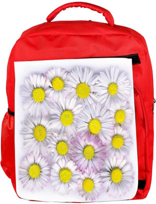 

Snoogg Eco Friendly Canvas Daisies Isolated On A White Background Backpack Rucksack School Travel Unisex Casual Canvas Bag Bookbag Satchel 5 L Backpack(Red)