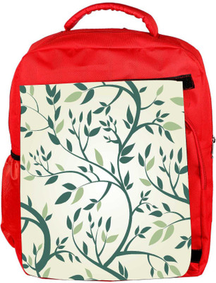 

Snoogg Eco Friendly Canvas Vector Seamless Pattern With Branches Backpack Rucksack School Travel Unisex Casual Canvas Bag Bookbag Satchel 5 L Backpack(Red)