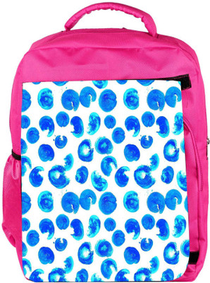 

Snoogg Eco Friendly Canvas Multiple Abstract Blue Paint Designer Backpack Rucksack School Travel Unisex Casual Canvas Bag Bookbag Satchel 5 L Backpack(Pink)