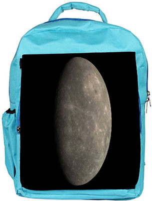 

Snoogg Eco Friendly Canvas Grey Moon Designer Backpack Rucksack School Travel Unisex Casual Canvas Bag Bookbag Satchel 5 L Backpack(Blue)