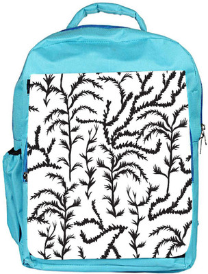 

Snoogg Eco Friendly Canvas Black Plants Designer Backpack Rucksack School Travel Unisex Casual Canvas Bag Bookbag Satchel 5 L Backpack(Blue)