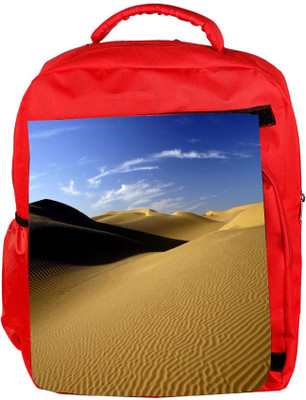 

Snoogg Eco Friendly Canvas Desert Sand Designer Backpack Rucksack School Travel Unisex Casual Canvas Bag Bookbag Satchel 5 L Backpack(Red)