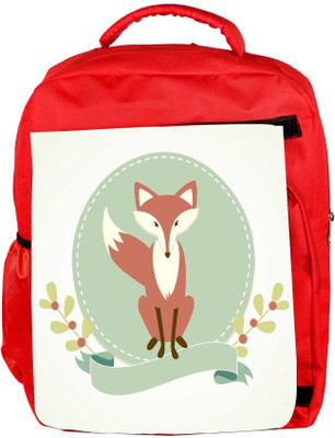 

Snoogg Eco Friendly Canvas A Fox Backpack Rucksack School Travel Unisex Casual Canvas Bag Bookbag Satchel 5 L Backpack(Red)