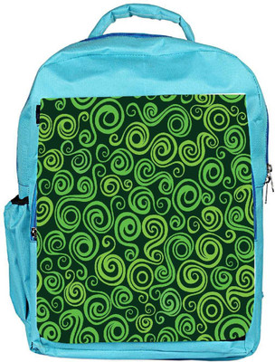 

Snoogg Eco Friendly Canvas Wave Pattern Seamlessly Tiling Seamless Wave Backgroundocean Texture Backpack Rucksack School Travel Unisex Casual Canvas Bag Bookbag Satchel 5 L Backpack(Blue)