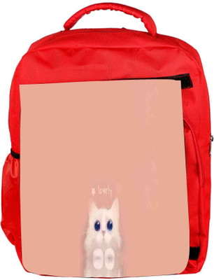 

Snoogg Eco Friendly Canvas I Am Lovely Backpack Rucksack School Travel Unisex Casual Canvas Bag Bookbag Satchel 5 L Backpack(Red)
