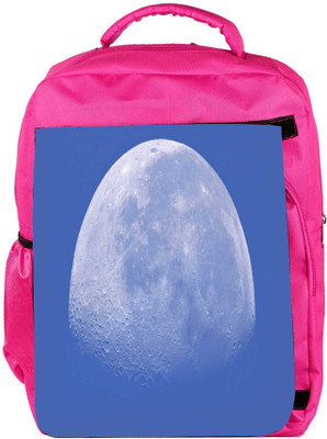 

Snoogg Eco Friendly Canvas White Moon Designer Backpack Rucksack School Travel Unisex Casual Canvas Bag Bookbag Satchel 5 L Backpack(Pink)