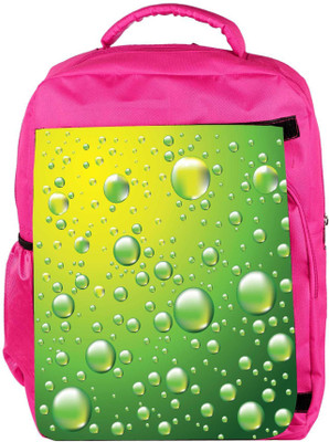 

Snoogg Eco Friendly Canvas Dew Drops Vector Background Backpack Rucksack School Travel Unisex Casual Canvas Bag Bookbag Satchel 5 L Backpack(Pink)