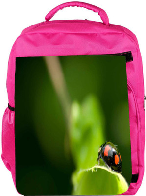 

Snoogg Eco Friendly Canvas Black Beatel Designer Backpack Rucksack School Travel Unisex Casual Canvas Bag Bookbag Satchel 5 L Backpack(Pink)